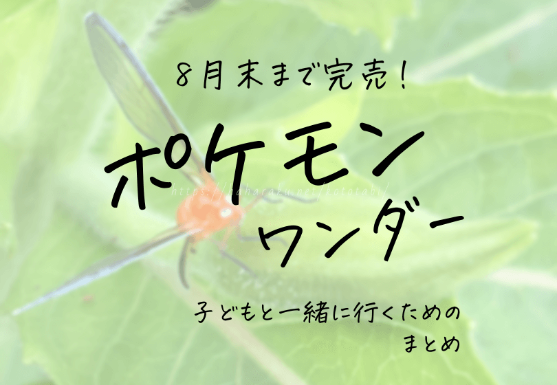 よみうりランド【ポケモンワンダー】が予約できない!期間はいつまで?予約についてや子どもと行くおすすめ時期・持注意点を解説!